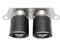 Deluxe Dual Style Tips - Carbon fibre. Porsche 991.2 GT3 / GT3 RS - 99111125395, 99111125380, 99111125791