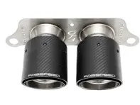 Deluxe Dual Style Tips - Carbon fibre. Porsche 991.2 GT3 / GT3 RS - 99111125395, 99111125380, 99111125791