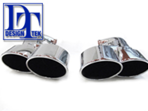 Exhaust Tail Pipes Quad Tube Design DesignTek for Porsche 958 Cayenne