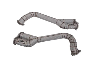 Over axle GPD delete exhaust pipe set. Porsche 718 GT4 / Spyder / GTS 4.0ltr - 982254351B, 982254351L, 982254351AA, 982254351P, 982254351R, 982254350B, 982254350L, 982254350AA, 982254350P, 982254350R - 9M718OPFPIPES