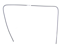 Rear screen trim moulding, Plastic. Porsche 996 2002>> - 99654554502