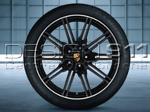 21' Cayenne SportEdition Black Alloy Wheels & Tyres Original Porsche - 95804460253, 95804460254, 95804460213, 95804460214