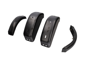 Rear bumper horn / over rider with rubber moulding. Porsche 911/912 1965-73 - 90150503326, 91150503302, 90150590321 - BMP11.1.132
