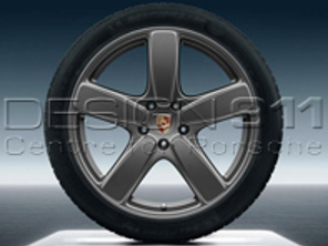 21' Cayenne Sport Classic Platinum Alloy Wheels & Tyres Original Porsche - 95804460280
