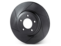 Slotted brake disc rotor rear. Porsche Cayenne 955 / 957 / 958 - 7L6615601D, 7L6615601J, 7L8615601C, 95535240130, 95535240131, 95535240100