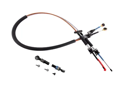 Transmission Shift Cable kit. Porsche 6 speed manual 987 Boxster / 987C Cayman - 98742404211, 98742404212