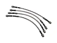 Goodridge stainless steel brake hose set. SPR1000-4P  987 / 981 / 718 Boxster and Cayman - 99635513903, 98735563701, 99635513901, 99635513902, 99635513900, 98735563700, 99635513904, 98735563107, 99135513701, 9A761177500, 9Y0611775, 98735513700 - DHK482, SPR1000-4P