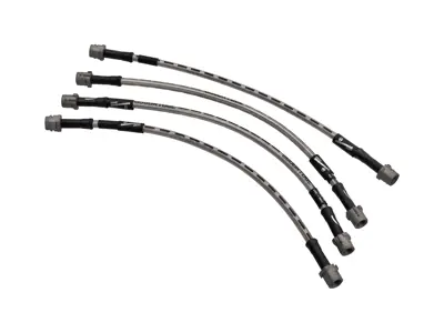 Goodridge stainless steel brake hose set. SPR1000-4P  987 / 981 / 718 Boxster and Cayman - 99635513903, 98735563701, 99635513901, 99635513902, 99635513900, 98735563700, 99635513904, 98735563107, 99135513701, 9A761177500, 9Y0611775, 98735513700 - DHK482, SPR1000-4P