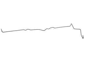 Brake line, left. Porsche 955 Cayenne / 957 Cayenne - 95535518911, 95535518912, 95535518913