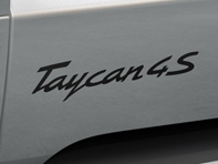 Model designation on doors. Porsche Taycan 4S - 9J104480001, 9J104480001041, 9J10448000184A, 9J104480001V04, 9J10448000124K