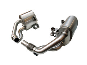 Secondary Sports Exhaust Boxes DesignTek for Porsche 991.1 - 126343-01, 99111132101, 99111132103, 99111132501, 99111132503, 99111132502, 99111132201, 99111132203, 99111132601, 99111132603, 99111132602