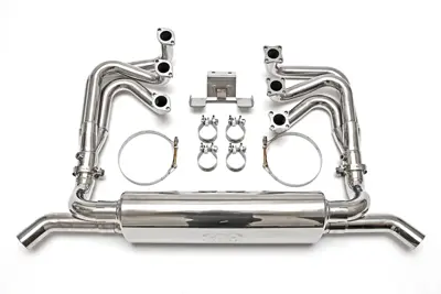 RSR Header Muffler Kit. Porsche 911 Carrera 1976-1989 w/o Heat - 93011102200, 93011102203, 9302112501, 93011104300, 93021102901 - FS.POR.911.RSRWOH, FS.POR.911.RSRWOHS, FS.POR.911.RSRWOHT, FS.POR.911.RSRWOHTS