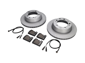 Rear Brake pads and brake disc package Porsche 928 1978-85 Zimmermann - 94435204102, 94435204105, 92835295102, 94435295102, 92861231301, 92861231305