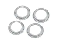 Ornamental ring set of 4. 16' steel wheel. Porsche 356 pre A - 35668108, 356 68108, 356 68118, 35668118 - 356-A DECOR RING