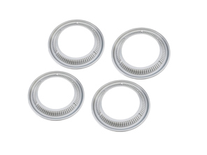 Ornamental ring set of 4. 16' steel wheel. Porsche 356 pre A - 35668108, 356 68108, 356 68118, 35668118 - 356-A DECOR RING