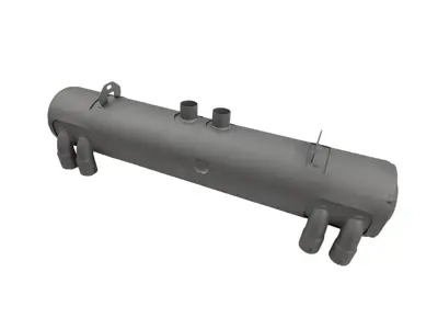 DAMAGED Exhaust Muffler / Silencer Rear Box. Porsche 356 B/C  / 912 - 92.301, 92301, 1620600400, 61611101605 - 92.301, 1620600400