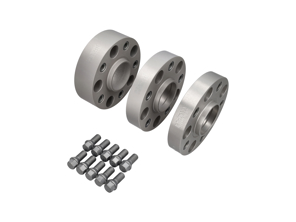 Wheel spacers H&R DRA TRAK+ System in silver PCD5x130 for Porsches