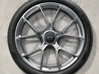 20'/21' 992 (911) GT3 alloy wheel set in Brilliant Chrome Metallic Original Porsche - 992044680CC