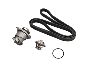 Water pump, belt & thermostat insert kit Porsche 955 Cayenne 3.2ltr - 95510603301, 95510611300, 95510611900, 95510601100, 95510603300