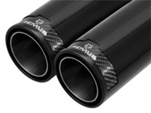 REMUS Tail pipes, 98 mm, Black Chrome - 6891090500LR, 6891091698CB