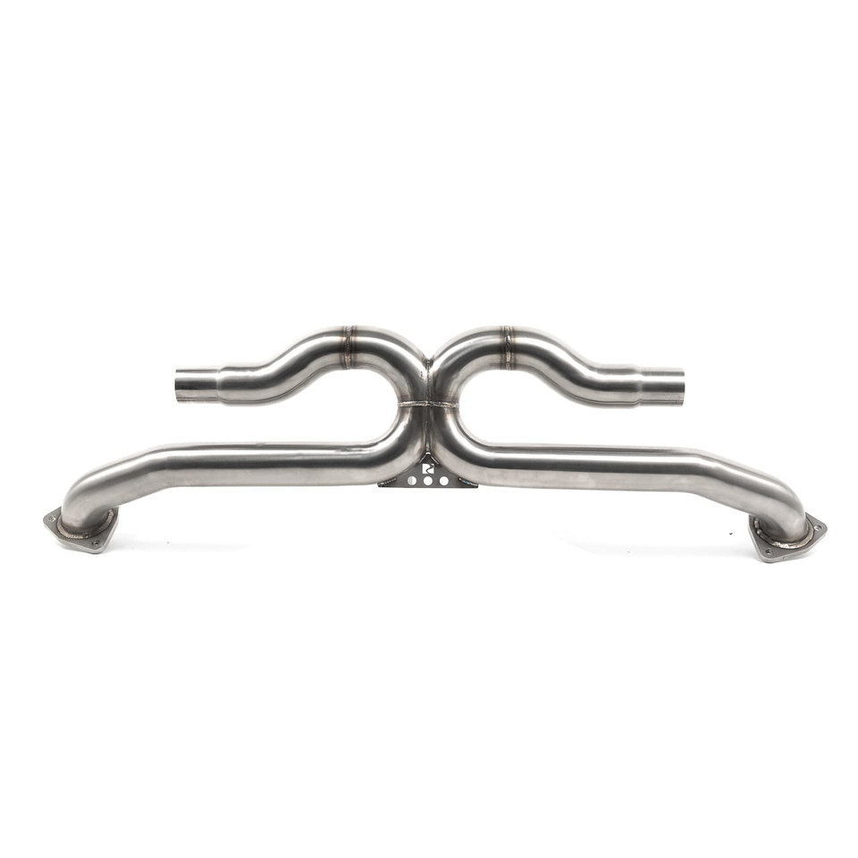 Rear exhaust muffler delete x pipe. Porsche 991.1 2012 to 2016 EX13