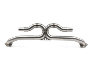 Rear exhaust muffler delete x pipe. Porsche 991.1 2012 to 2016 - 99111133107, 99111133103, 99111133101, 99111133102, 99111133104, 99111133105, 99111133106
