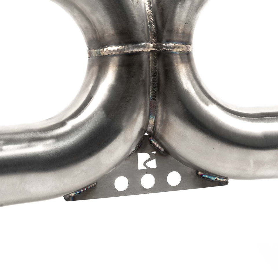 Rear exhaust muffler delete x pipe. Porsche 991.1 2012 to 2016 EX13