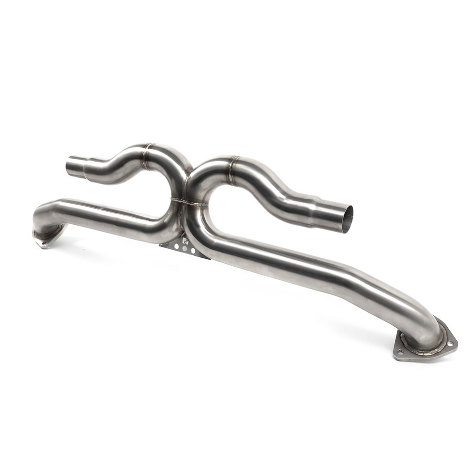 Rear exhaust muffler delete x pipe. Porsche 991.1 2012 to 2016 EX13