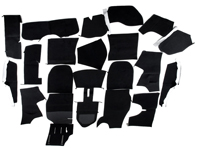 Complete interior carpet set for Porsche 911 85-89 Coupe RHD