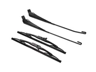 Wiper arm with blades, front, SET OF 2, Black. Porsche 911 1965-94 - 9500003, 90162893000