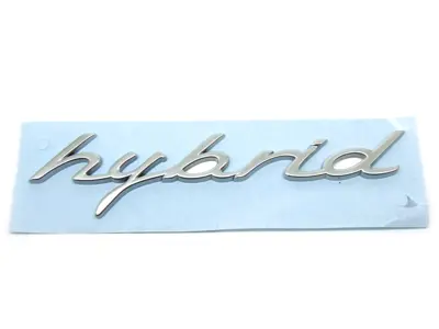 HYBRID - Chrome wing badge for Porsche 958 Cayenne MKIII - 958559499000C1, 95855949900, 958559500000C1, 95855950000