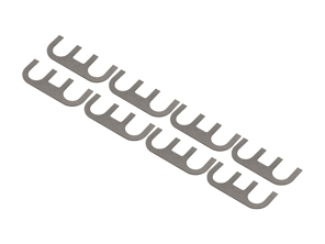 Differential Housing Lock Plates SET OF 8. Porsche 911 / 914 / 924 - 90133228501