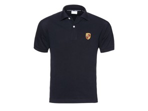 Porsche Men's Crest Polo Shirt Black