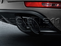 Exhaust Sports Tail Pipes BLACK. Porsche Macan - 95B04420008, 95B04420014