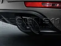 Exhaust Sports Tail Pipes BLACK. Porsche Macan - 95B04420008, 95B04420014