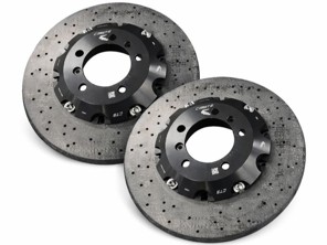 DesignTek Carbon Ceramic Front Brake Discs, 350x34mm. Porsche 996 - 99635140904, 99635141004, 99635141091, 99635140991 - CRK34005
