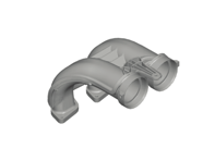 Intake air distributor. Porsche 982C Cayman 2.5L / 982 Boxster 2.5L - 0PC129712B, 0PC129711D, 0PC129712A, 0PC129711C