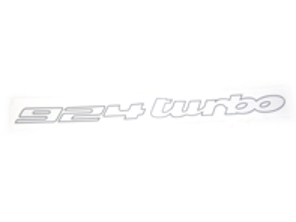 924 - Silver Sticker Badge Porsche 924 1976-85 - 477853627C, 477853627