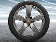 20' Cayenne Sport Classic in Platinum (satin-gloss) Alloy Wheels & Winter Tyres Original Porsche - 9Y0044630E