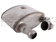 Exhaust Muffler / Silencer Sports. Porsche 993 RS - 99311104613, 99311104514
