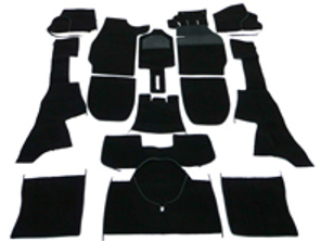 Complete interior carpet set for Porsche 911 65-68 Coupe RHD
