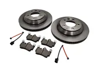 Rear brake pads and brake disc package. Porsche Cayenne 957 - 95535240131, 95535293906, 95535293902, 95535293903, 95561236532, 95561236531, 95535240131BRE, 95535293906BRE