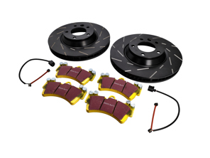 FRONT Sports Brake Disc and Pads Set. Porsche 955 Cayenne S V8 - 95535140151, 95535140251, 95535140150, 95535140250, 95535193912, 95535193913, 95535193914, 95535193916, 95535193910, 95561236502