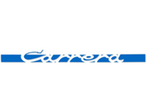 'CARRERA' side decal, in Blue. Porsche 911 Carrera 2.7 - 91155903400, 91155903401, 91155903402, 91155903403, 91155903404