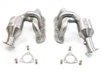 DesignTek Exhaust manifold / header with catalyst bypass for Porsche 987.2 Boxster / 987.2 Cayman - 3606109875, 98711310133, 987113101AX, 98711310233, 987113102AX