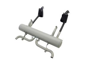 Exhaust with heat exchangers and tail pipe kit. Porsche 356 B - 64421100300, 1623102970, 64421100400, 61611100660, 1620701510, 61611101005