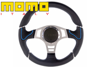 Steering Wheel Millenium Sport - Black Lth / Blue - Momo