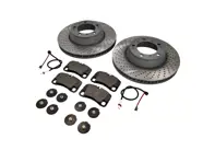 REAR Brake Pads and Brake Disc Package Porsche 997 3.6L C4 - 99735294904, 99761275402, 99635208600, 99635208602, 99635240502, 99635240602
