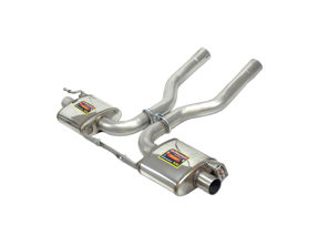 Exhaust Muffler / Silencer 'RACING' Rear. Porsche Cayenne 958 TURBO Supersprint - 245106, 245713