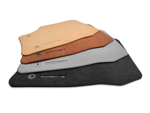 Floor mats with Nubuck edging. Porsche 955 Cayenne LHD (Left hand drive) Cars - 955044800628B2, 95504480062, 95504480463, 95504480473